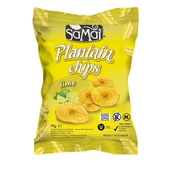 Samai Plantain Chips Lime - 70g - salpers.ch