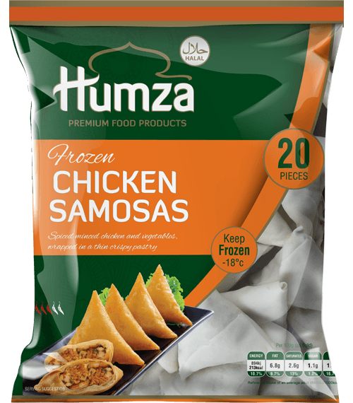 Frozen- Humza chicken Samosa - Halal - 20pcs (650g) - salpers.ch