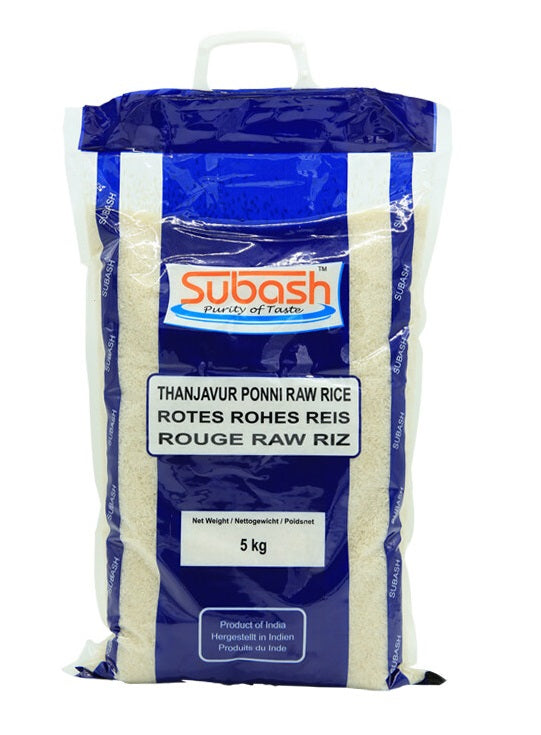 Subash Ponni Raw Rice - 5kg - salpers.ch