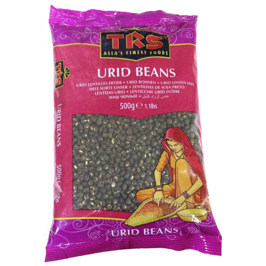 TRS Urid Beans - Urid Whole - 500g - salpers.ch