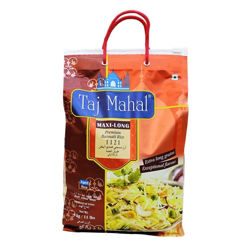 Taj Mahal Basmati Rice (Long Grain - Orange) 5Kg - salpers.ch