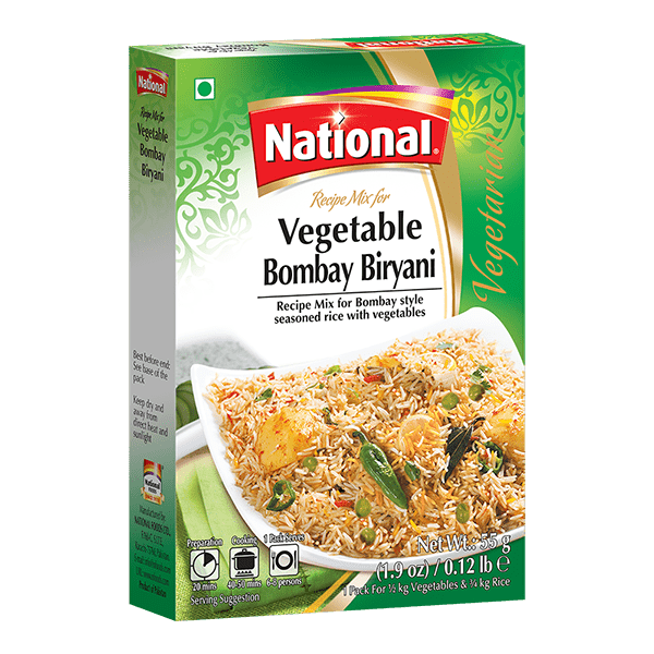 National Vegetable Bombay Biryani - 55g - salpers.ch
