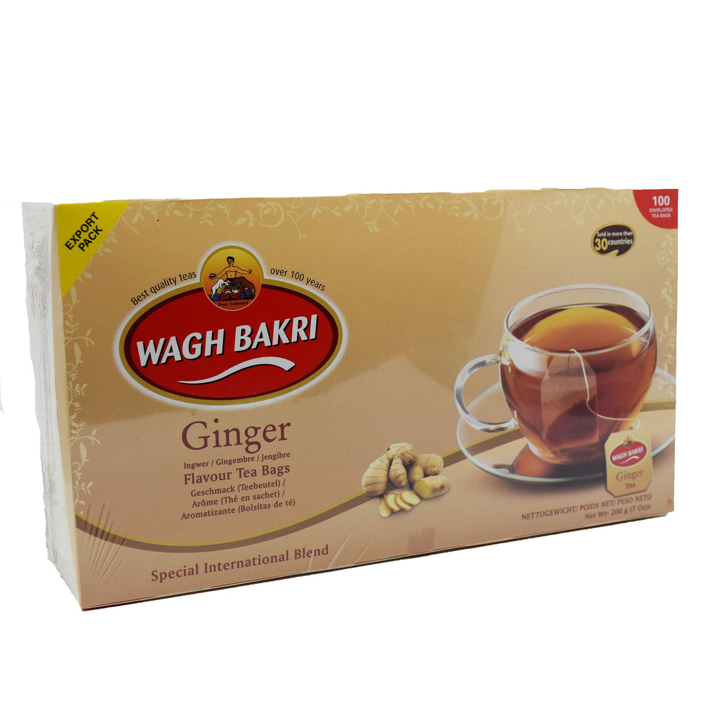 Wagh Bakri Ginger Tea Bags - 100 Tea Bags - 200g - salpers.ch