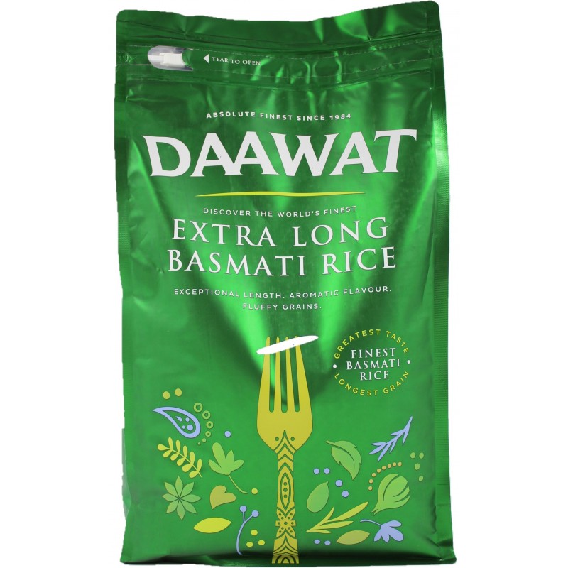 Daawat Extra Long Basmati Rice - 5KG - salpers.ch