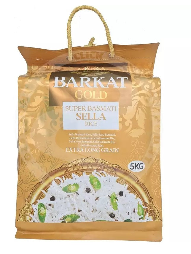 Barkat GOLD Super Basmati Sella Rice - 5Kg - salpers.ch