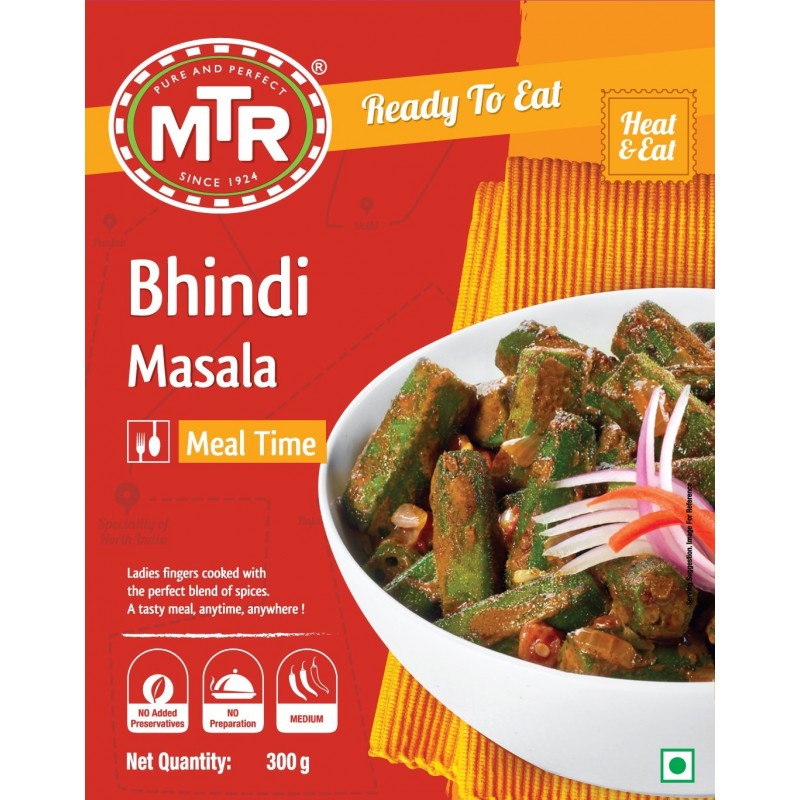 MTR Bhindi masala - Ready To Eat - 300g - salpers.ch