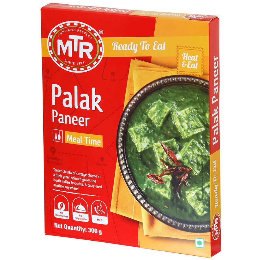 MTR Palak Paneer - Ready To Eat - 300g - salpers.ch