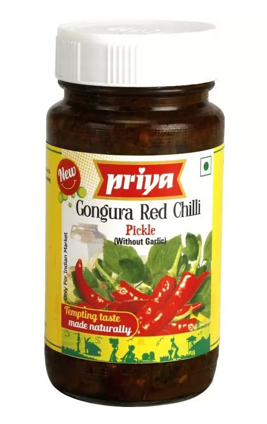Priya Gongura & Red Chili Pickle, 300g - salpers.ch