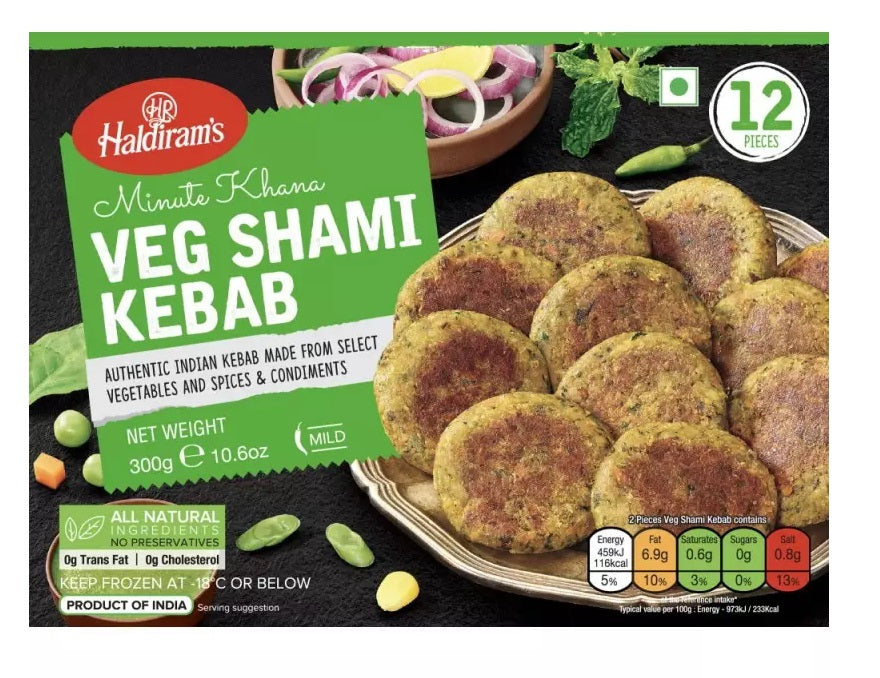 Frozen - Haldiram's Veg Shami Kebab (12Pcs) - salpers.ch