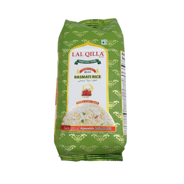 Lal Qila Supreme Sella Parboiled Basmati Rice - Green - 1KG - salpers.ch