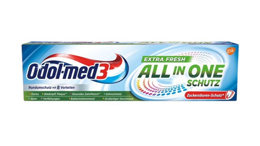 Odol-med3 All in One Extra Fresh Toothpaste 75ml - salpers.ch