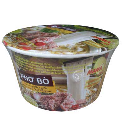 MAMA Instant Rice Noodle Bowl - Pho Beef - 65g - salpers.ch