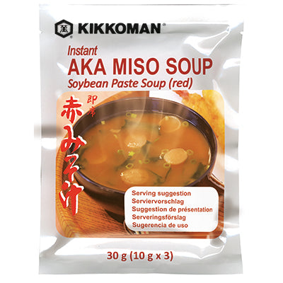 Instant Dark/Red AKA Miso Soup - KIKOMANN - 3 X 10g - 30g - salpers.ch