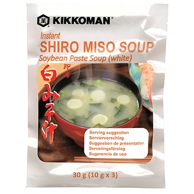 Instant White Miso Soup - KIKOMANN - 3 X 10g - 30g - salpers.ch