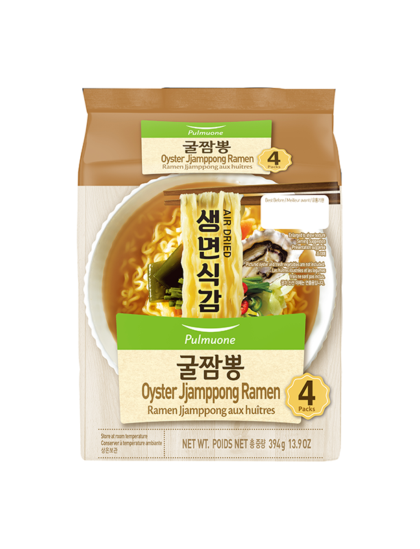 Air Dried Noodle - Oyster Base Deep Seafood Flavor (Oyster Jjampong Ramyeon) - 96g - salpers.ch