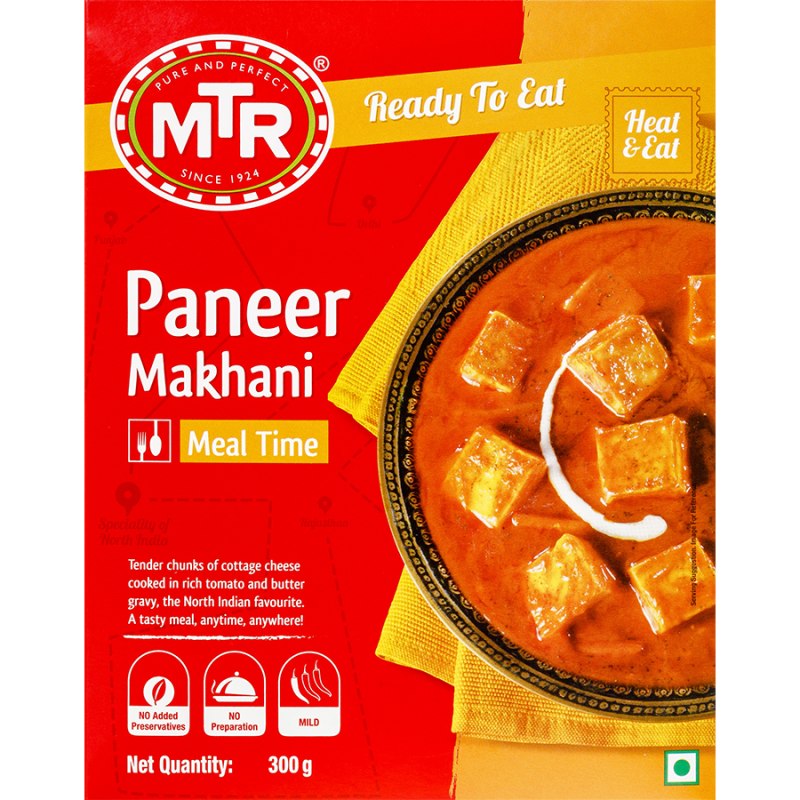 MTR Paneer makhani - Ready To Eat - 300g - salpers.ch