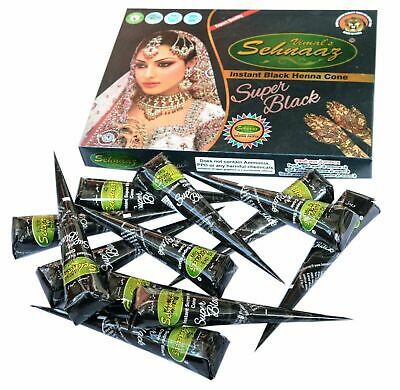 Vimal's Sehnaaz Instant Henna Cone - Mehndi Cone -Super Black - 25g - salpers.ch