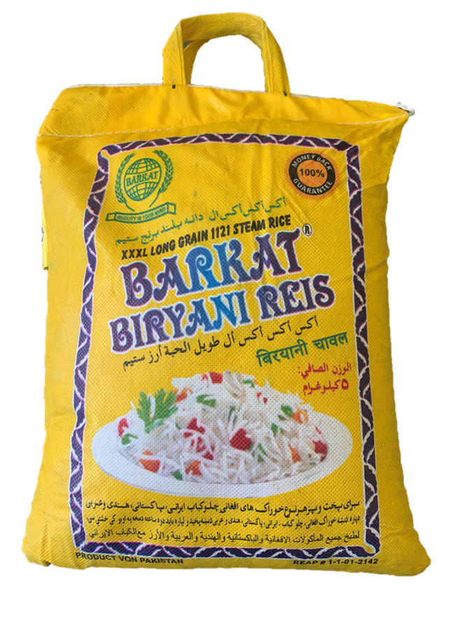 Barkat Biryani Rice - Yellow - 5kg - salpers.ch