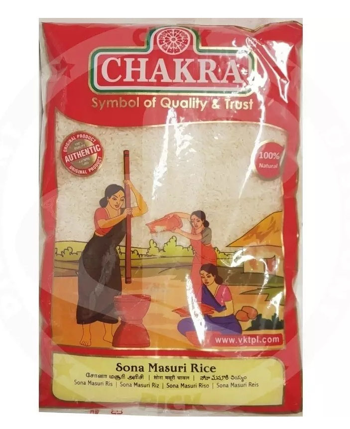 Chakra Sona Masoori Rice - 5kg - salpers.ch