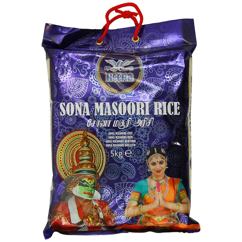 Heera Sona Masoori Rice - 5KG - salpers.ch