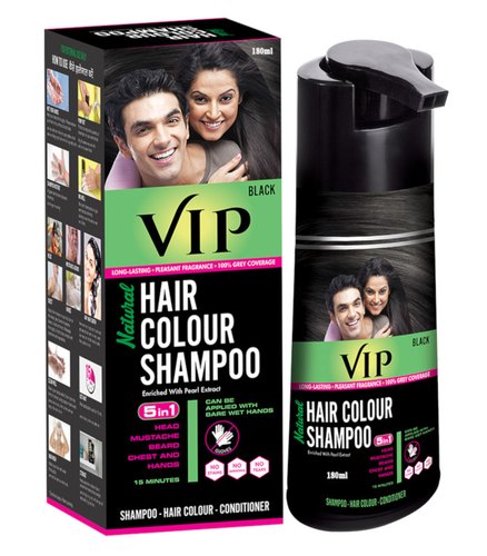 VIP Hair Color Shampoo - Natural - Black - 180ml - salpers.ch